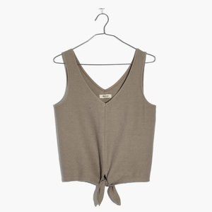 Madewell Texture & Thread tie front tank top